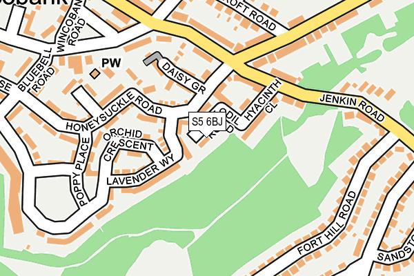 S5 6BJ map - OS OpenMap – Local (Ordnance Survey) S5 6BJ map - OS OpenMap – Local (Ordnance Survey)