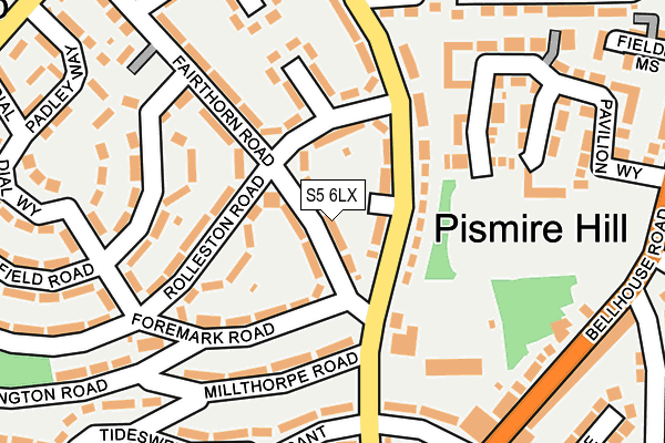 S5 6LX map - OS OpenMap – Local (Ordnance Survey) S5 6LX map - OS OpenMap – Local (Ordnance Survey)