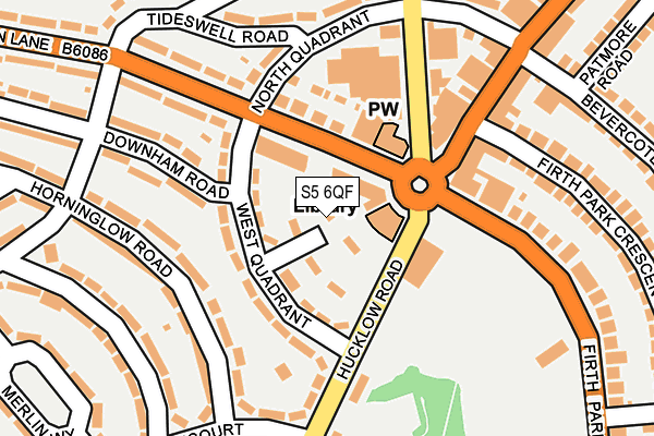 S5 6QF map - OS OpenMap – Local (Ordnance Survey) S5 6QF map - OS OpenMap – Local (Ordnance Survey)