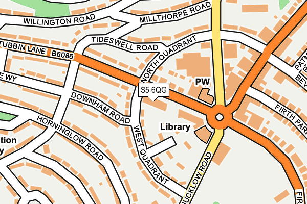 S5 6QG map - OS OpenMap – Local (Ordnance Survey) S5 6QG map - OS OpenMap – Local (Ordnance Survey)