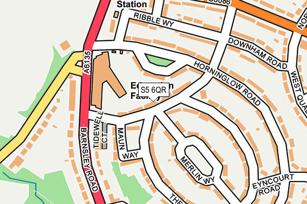 S5 6QR map - OS OpenMap – Local (Ordnance Survey) S5 6QR map - OS OpenMap – Local (Ordnance Survey)