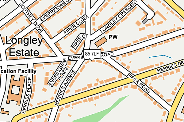 S5 7LF map - OS OpenMap – Local (Ordnance Survey) S5 7LF map - OS OpenMap – Local (Ordnance Survey)