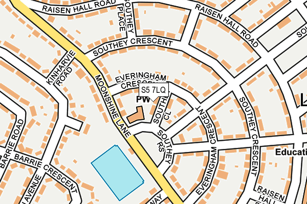 S5 7LQ map - OS OpenMap – Local (Ordnance Survey) S5 7LQ map - OS OpenMap – Local (Ordnance Survey)