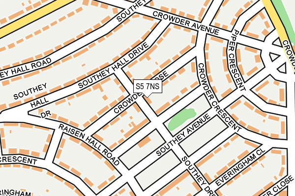 S5 7NS map - OS OpenMap – Local (Ordnance Survey) S5 7NS map - OS OpenMap – Local (Ordnance Survey)
