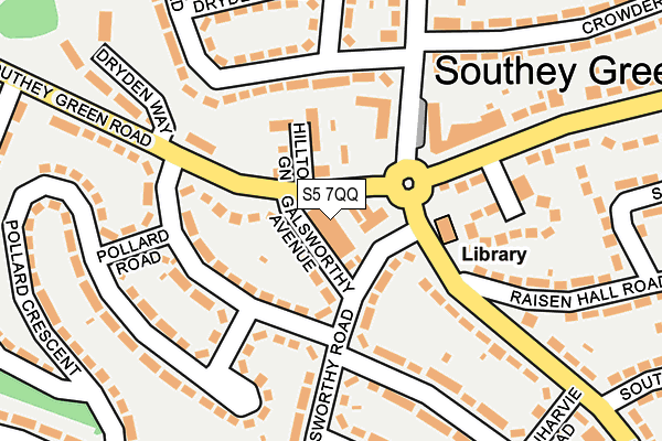 S5 7QQ map - OS OpenMap – Local (Ordnance Survey) S5 7QQ map - OS OpenMap – Local (Ordnance Survey)