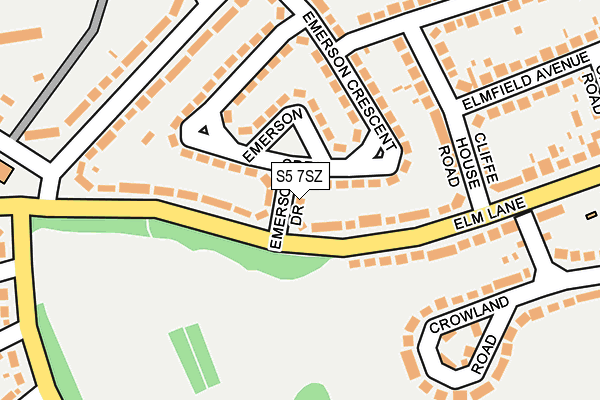 S5 7SZ map - OS OpenMap – Local (Ordnance Survey) S5 7SZ map - OS OpenMap – Local (Ordnance Survey)