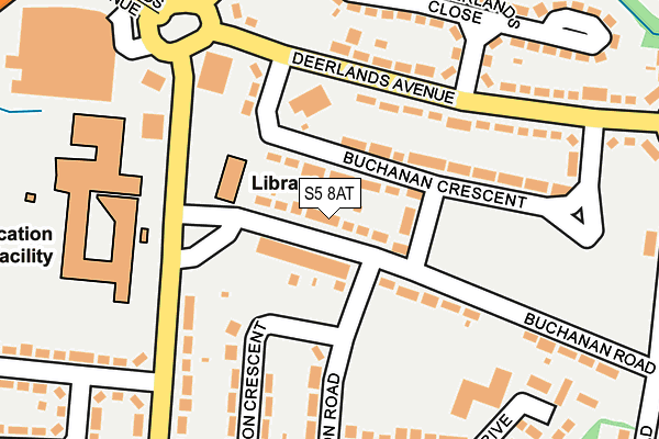 S5 8AT map - OS OpenMap – Local (Ordnance Survey) S5 8AT map - OS OpenMap – Local (Ordnance Survey)