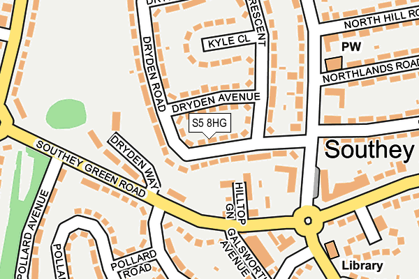 S5 8HG map - OS OpenMap – Local (Ordnance Survey) S5 8HG map - OS OpenMap – Local (Ordnance Survey)