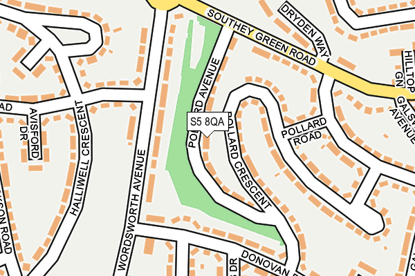 S5 8QA map - OS OpenMap – Local (Ordnance Survey) S5 8QA map - OS OpenMap – Local (Ordnance Survey)