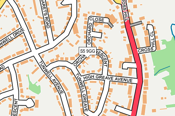 S5 9GG map - OS OpenMap – Local (Ordnance Survey) S5 9GG map - OS OpenMap – Local (Ordnance Survey)