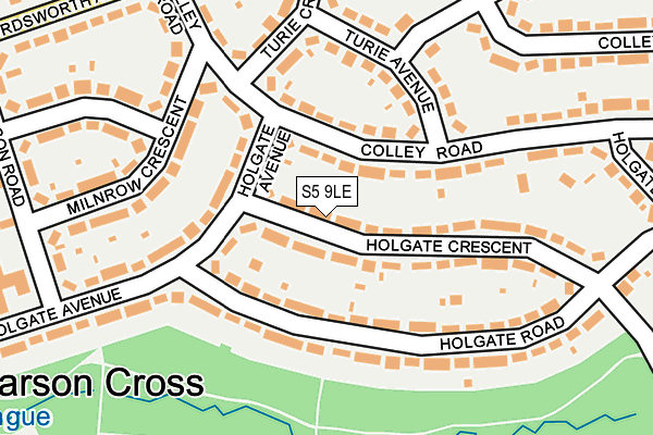 S5 9LE map - OS OpenMap – Local (Ordnance Survey) S5 9LE map - OS OpenMap – Local (Ordnance Survey)
