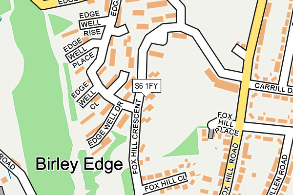 S6 1FY map - OS OpenMap – Local (Ordnance Survey) S6 1FY map - OS OpenMap – Local (Ordnance Survey)