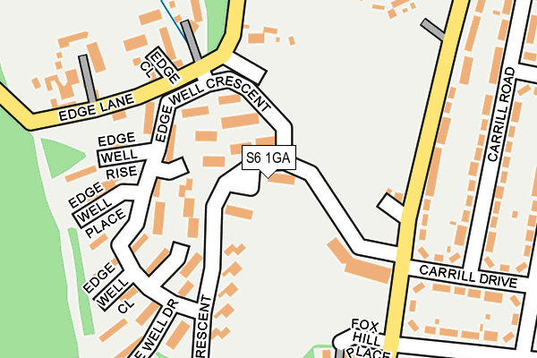 S6 1GA map - OS OpenMap – Local (Ordnance Survey) S6 1GA map - OS OpenMap – Local (Ordnance Survey)