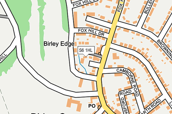 S6 1HL map - OS OpenMap – Local (Ordnance Survey) S6 1HL map - OS OpenMap – Local (Ordnance Survey)