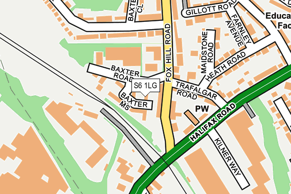 S6 1LG map - OS OpenMap – Local (Ordnance Survey) S6 1LG map - OS OpenMap – Local (Ordnance Survey)