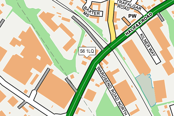 S6 1LQ map - OS OpenMap – Local (Ordnance Survey) S6 1LQ map - OS OpenMap – Local (Ordnance Survey)