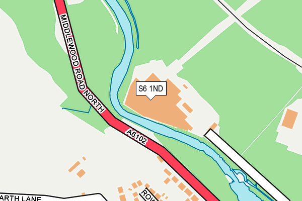 S6 1ND map - OS OpenMap – Local (Ordnance Survey) S6 1ND map - OS OpenMap – Local (Ordnance Survey)