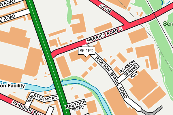 S6 1PD map - OS OpenMap – Local (Ordnance Survey) S6 1PD map - OS OpenMap – Local (Ordnance Survey)