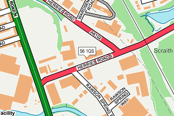 S6 1QS map - OS OpenMap – Local (Ordnance Survey) S6 1QS map - OS OpenMap – Local (Ordnance Survey)
