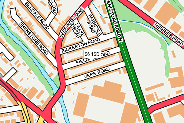 S6 1SD map - OS OpenMap – Local (Ordnance Survey) S6 1SD map - OS OpenMap – Local (Ordnance Survey)