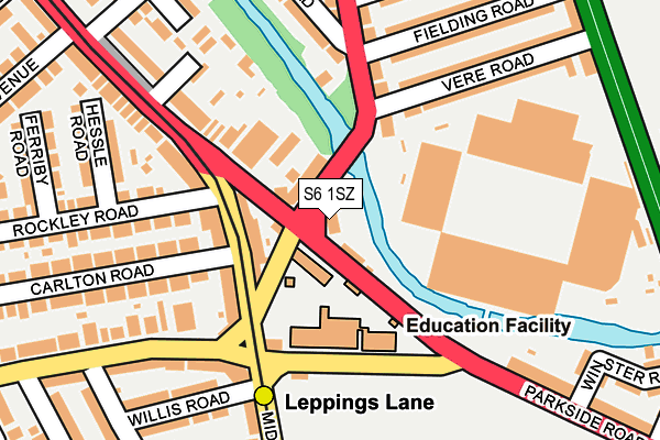 S6 1SZ map - OS OpenMap – Local (Ordnance Survey) S6 1SZ map - OS OpenMap – Local (Ordnance Survey)