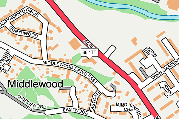 S6 1TT map - OS OpenMap – Local (Ordnance Survey) S6 1TT map - OS OpenMap – Local (Ordnance Survey)