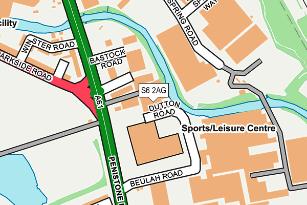 S6 2AG map - OS OpenMap – Local (Ordnance Survey) S6 2AG map - OS OpenMap – Local (Ordnance Survey)