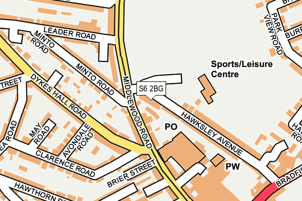 S6 2BG map - OS OpenMap – Local (Ordnance Survey) S6 2BG map - OS OpenMap – Local (Ordnance Survey)
