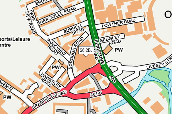 S6 2BJ map - OS OpenMap – Local (Ordnance Survey) S6 2BJ map - OS OpenMap – Local (Ordnance Survey)