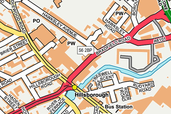 S6 2BP map - OS OpenMap – Local (Ordnance Survey) S6 2BP map - OS OpenMap – Local (Ordnance Survey)