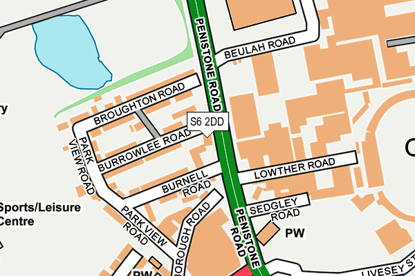 S6 2DD map - OS OpenMap – Local (Ordnance Survey) S6 2DD map - OS OpenMap – Local (Ordnance Survey)