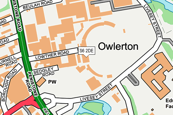 S6 2DE map - OS OpenMap – Local (Ordnance Survey) S6 2DE map - OS OpenMap – Local (Ordnance Survey)