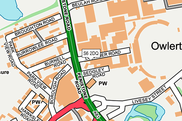 S6 2DQ map - OS OpenMap – Local (Ordnance Survey) S6 2DQ map - OS OpenMap – Local (Ordnance Survey)