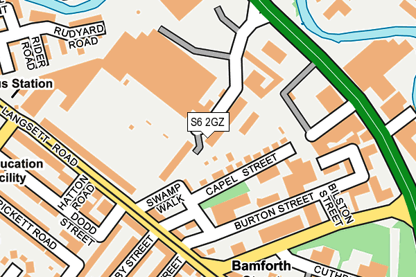 S6 2GZ map - OS OpenMap – Local (Ordnance Survey) S6 2GZ map - OS OpenMap – Local (Ordnance Survey)