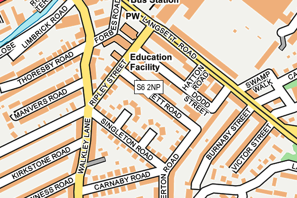 S6 2NP map - OS OpenMap – Local (Ordnance Survey) S6 2NP map - OS OpenMap – Local (Ordnance Survey)
