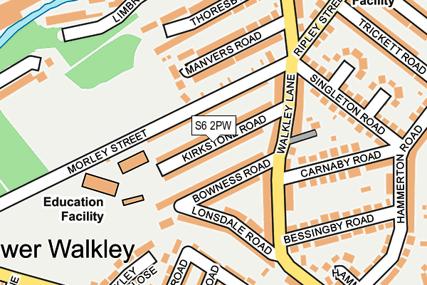 S6 2PW map - OS OpenMap – Local (Ordnance Survey) S6 2PW map - OS OpenMap – Local (Ordnance Survey)