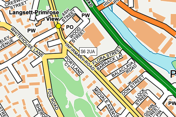 S6 2UA map - OS OpenMap – Local (Ordnance Survey) S6 2UA map - OS OpenMap – Local (Ordnance Survey)