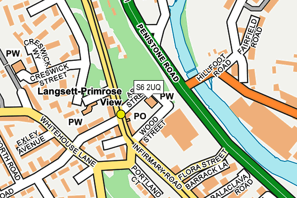 S6 2UQ map - OS OpenMap – Local (Ordnance Survey) S6 2UQ map - OS OpenMap – Local (Ordnance Survey)