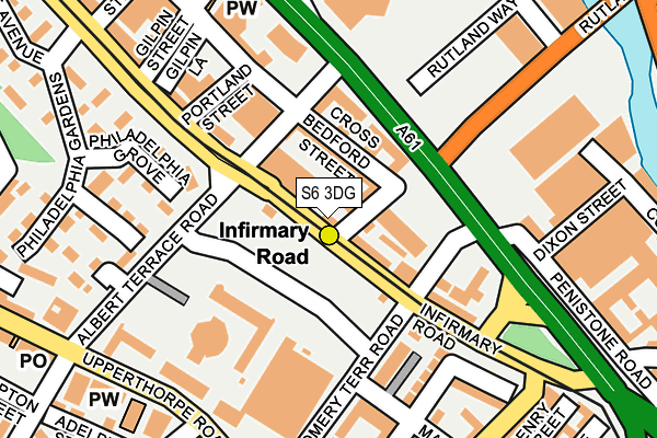 S6 3DG map - OS OpenMap – Local (Ordnance Survey) S6 3DG map - OS OpenMap – Local (Ordnance Survey)