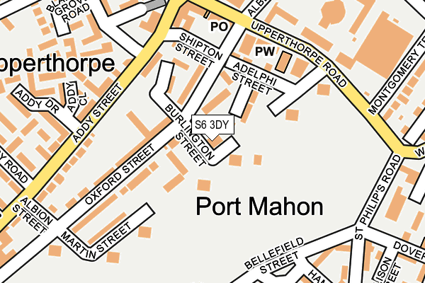 S6 3DY map - OS OpenMap – Local (Ordnance Survey) S6 3DY map - OS OpenMap – Local (Ordnance Survey)