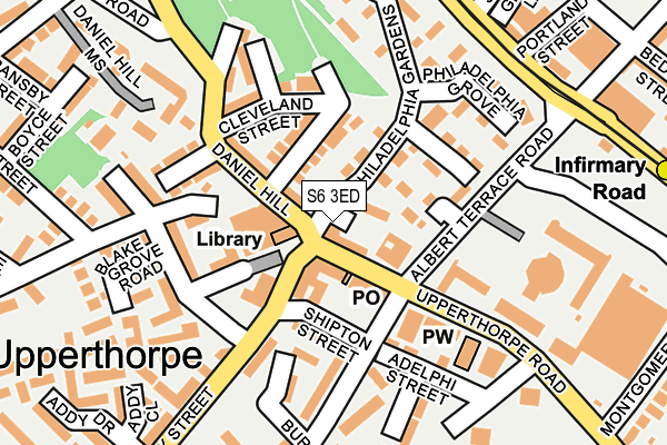 S6 3ED map - OS OpenMap – Local (Ordnance Survey) S6 3ED map - OS OpenMap – Local (Ordnance Survey)
