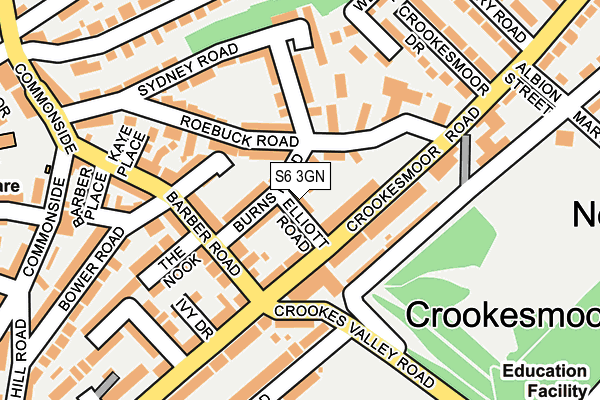 S6 3GN map - OS OpenMap – Local (Ordnance Survey) S6 3GN map - OS OpenMap – Local (Ordnance Survey)