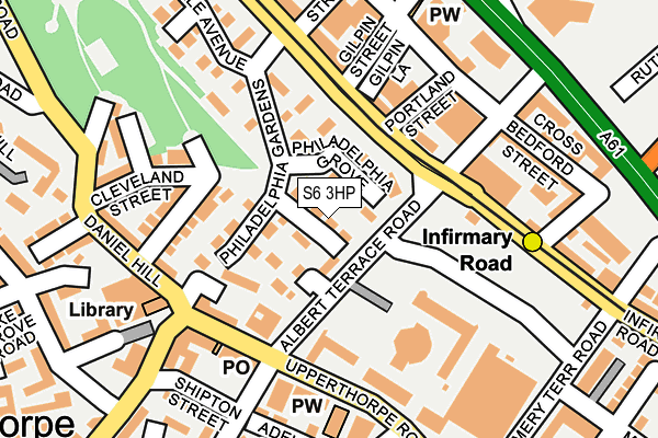 S6 3HP map - OS OpenMap – Local (Ordnance Survey) S6 3HP map - OS OpenMap – Local (Ordnance Survey)