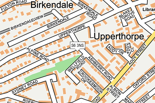S6 3NS map - OS OpenMap – Local (Ordnance Survey) S6 3NS map - OS OpenMap – Local (Ordnance Survey)
