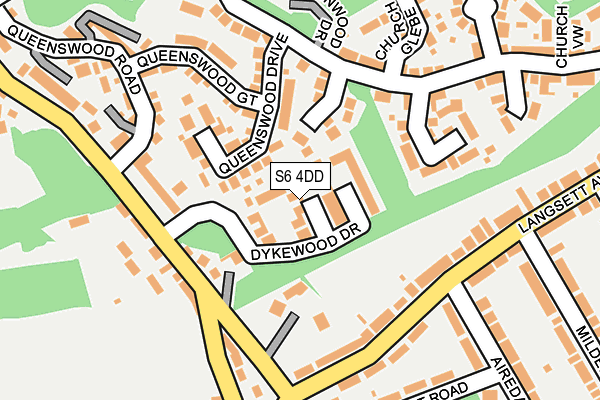 S6 4DD map - OS OpenMap – Local (Ordnance Survey) S6 4DD map - OS OpenMap – Local (Ordnance Survey)