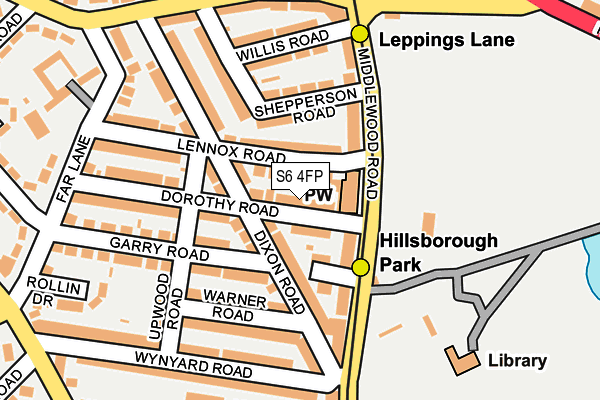 S6 4FP map - OS OpenMap – Local (Ordnance Survey) S6 4FP map - OS OpenMap – Local (Ordnance Survey)