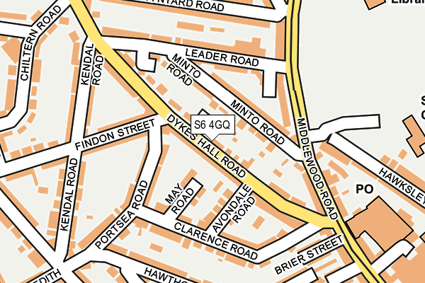 S6 4GQ map - OS OpenMap – Local (Ordnance Survey) S6 4GQ map - OS OpenMap – Local (Ordnance Survey)