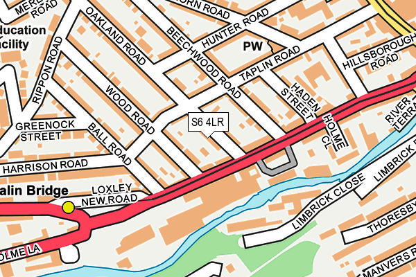 S6 4LR map - OS OpenMap – Local (Ordnance Survey) S6 4LR map - OS OpenMap – Local (Ordnance Survey)