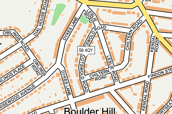 S6 4QY map - OS OpenMap – Local (Ordnance Survey) S6 4QY map - OS OpenMap – Local (Ordnance Survey)