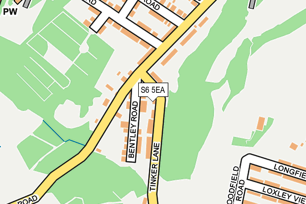 S6 5EA map - OS OpenMap – Local (Ordnance Survey) S6 5EA map - OS OpenMap – Local (Ordnance Survey)